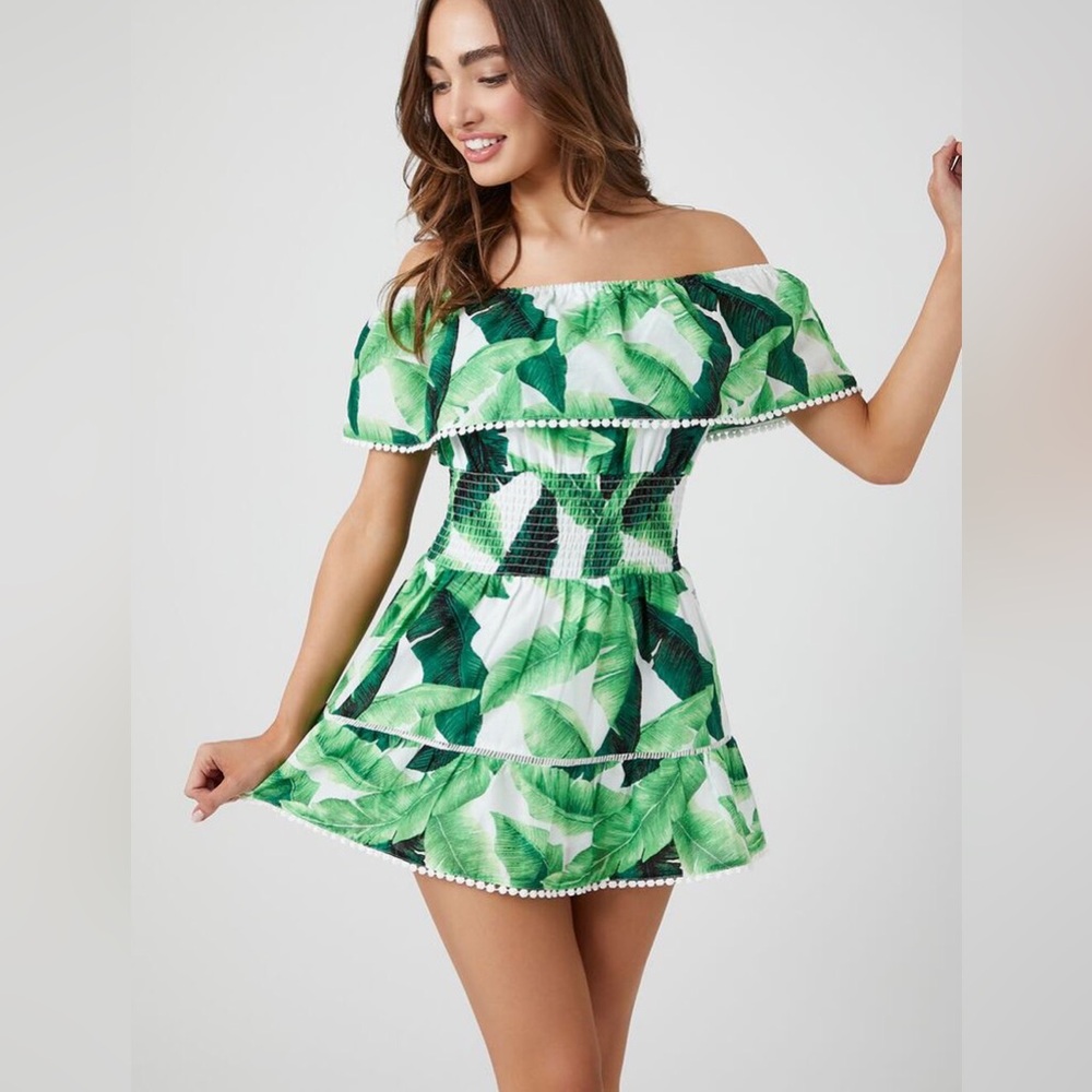 Tropical leaf dress 🪴